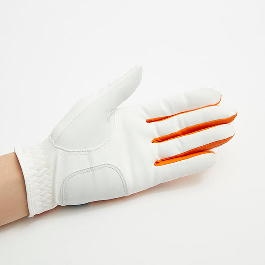 ゴルフグローブ【ハワイアンカモフラージュ】(オレンジ) 左手着用 男女共通