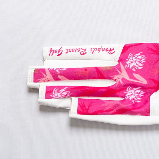 ゴルフグローブ【トロピカル】(ピンクFTC)左手着用