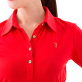 Polo shirt hawaiian skull red