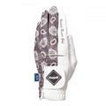 Golf gloves [Paisley] (white) worn on left hand, unisex