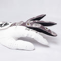 Golf gloves [Paisley] (white) worn on left hand, unisex