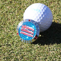 Ball marker (Hawaiian flag) navy