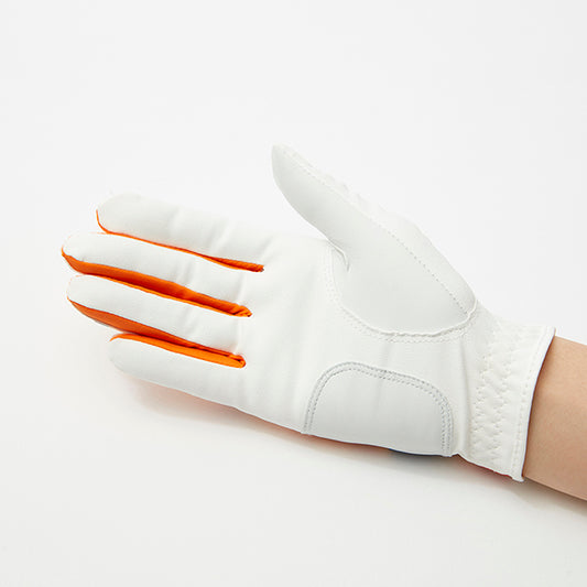 Golf gloves [Hawaiian camouflage] (orange) worn on the right hand, unisex