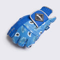 Golf gloves [paisley] (blue) worn on left hand, unisex