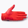 Golf gloves [Paisley] (red) worn on left hand, unisex