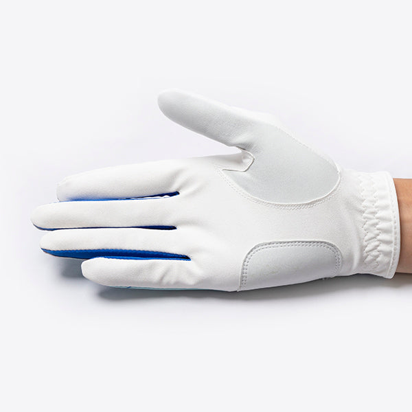 Golf gloves [tropical] (blue) worn on right hand