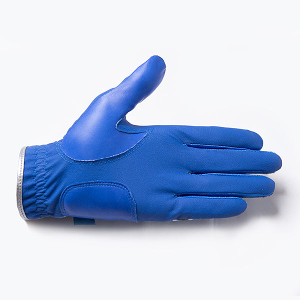 Golf gloves [paisley] (blue) worn on left hand, unisex