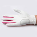 Golf gloves [tropical] (pink) worn on right hand