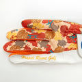 Golf gloves [Hawaiian camouflage] (orange) worn on the right hand, unisex