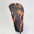 Head cover tropical black x orange