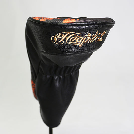 Head cover tropical black x orange