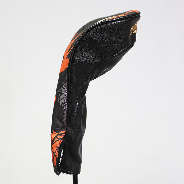 Head cover tropical black x orange