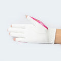 Golf gloves [tropical] (pink FTC) worn on right hand