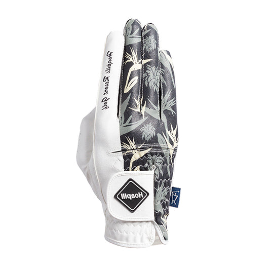 Golf gloves [tropical] (black) worn on right hand