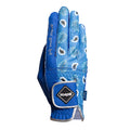 Golf gloves [paisley] (blue) worn on right hand, unisex