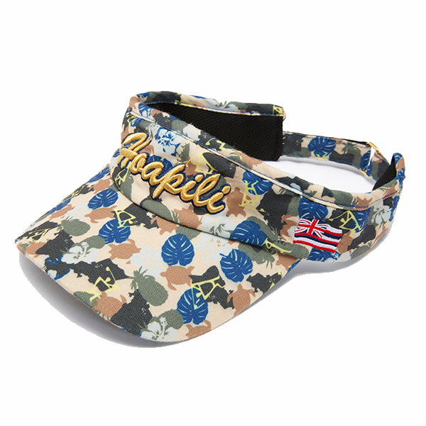 Hoapili Sun Visor (Hawaiian Camouflage) Beige