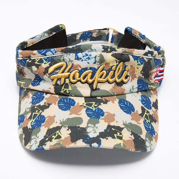 Hoapili Sun Visor (Hawaiian Camouflage) Beige