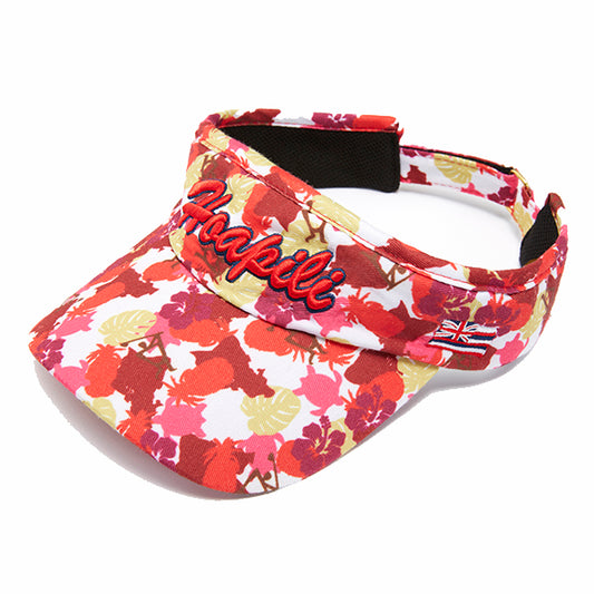 Hoapili Sun Visor (Hawaiian Camouflage) Red