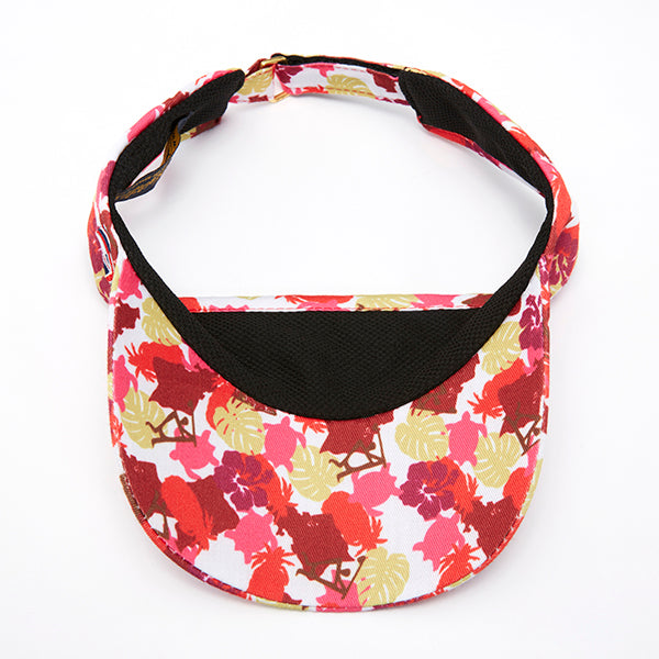 Hoapili Sun Visor (Hawaiian Camouflage) Red